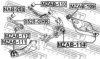 FEBEST MZAB-110 Control Arm-/Trailing Arm Bush